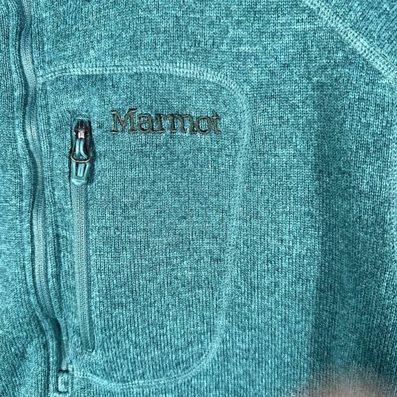 Marmot Drop Line 1/2 Zip Pullover Lightweight Jacket, Kelley Green, Size Large - Picture 6 of 14